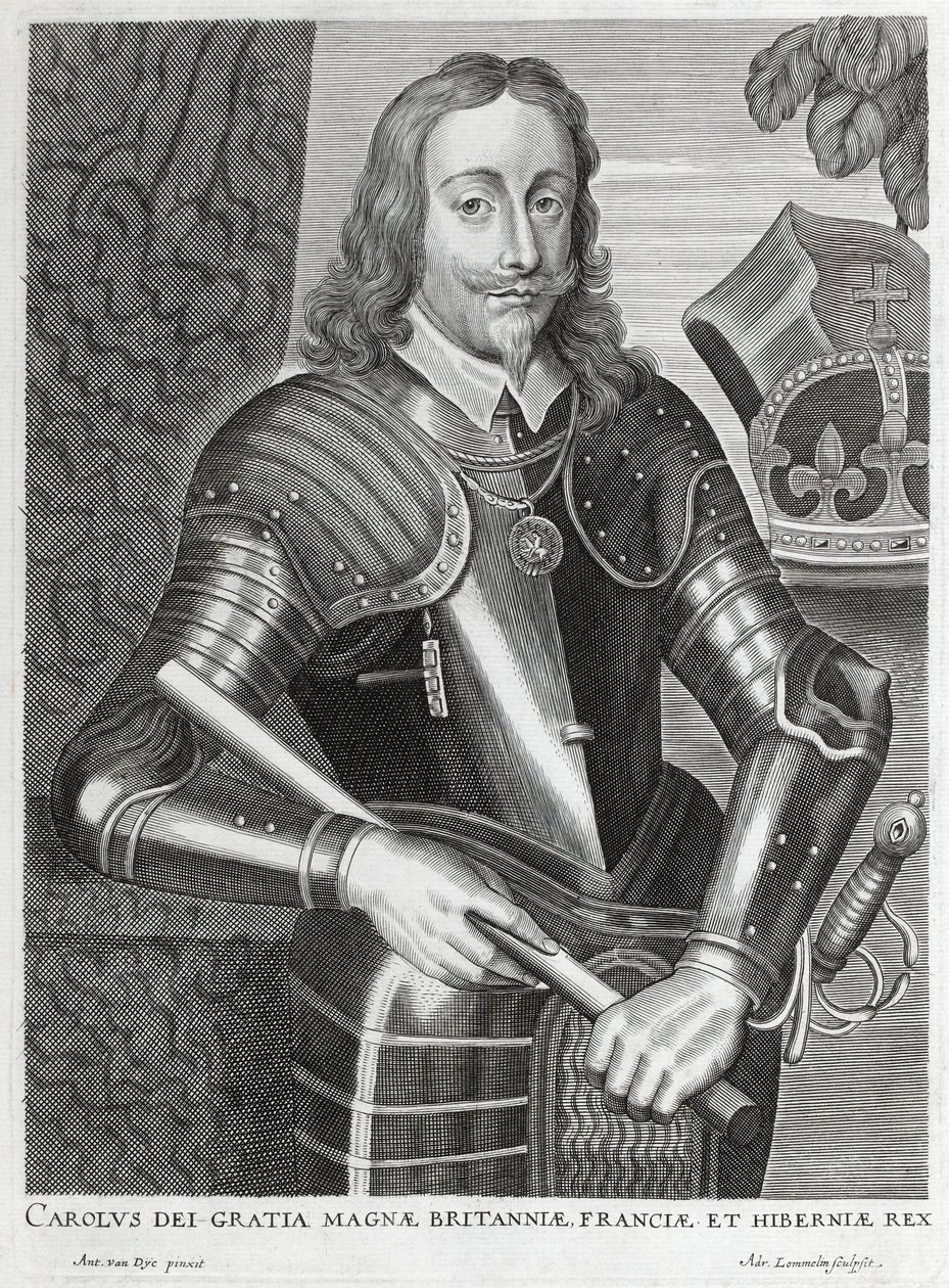 Carolus dei Gratia Magnae Britanniae, Franciae et Hiberniae (gravure en ligne) - Anthony van (after) Dyck
