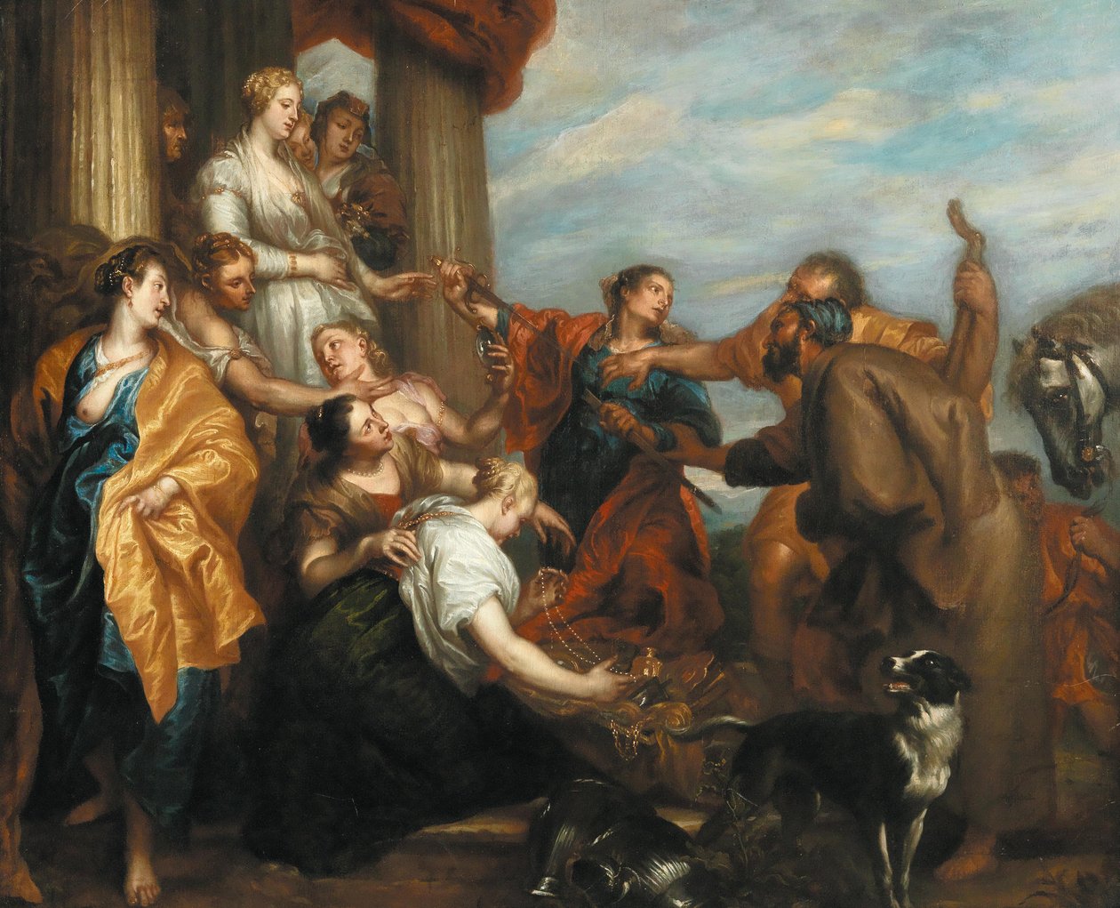 Achille parmi les filles de Lycomède - Anthony van Dyck