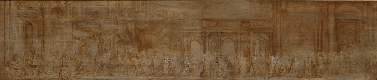 Charles Ier et les chevaliers de la Jarretière en procession, 1638 - Anthony van Dyck