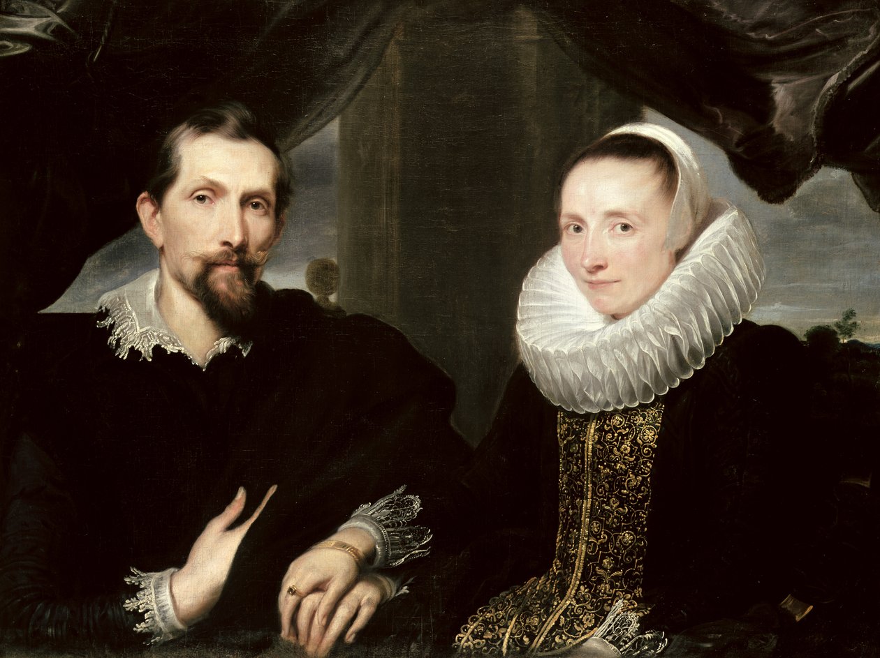 Double portrait du peintre Frans Snyders (1579-1657) et de sa femme Margaretha de Vos - Anthony van Dyck