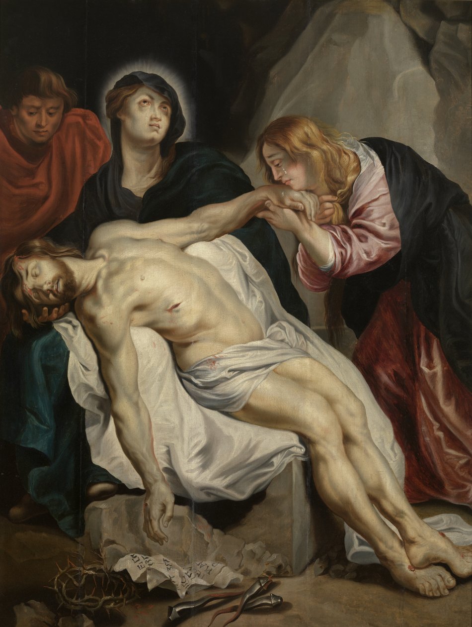 Néerlandais : Bewening van Christus Lamentation sur le Christ mort - Anthony van Dyck