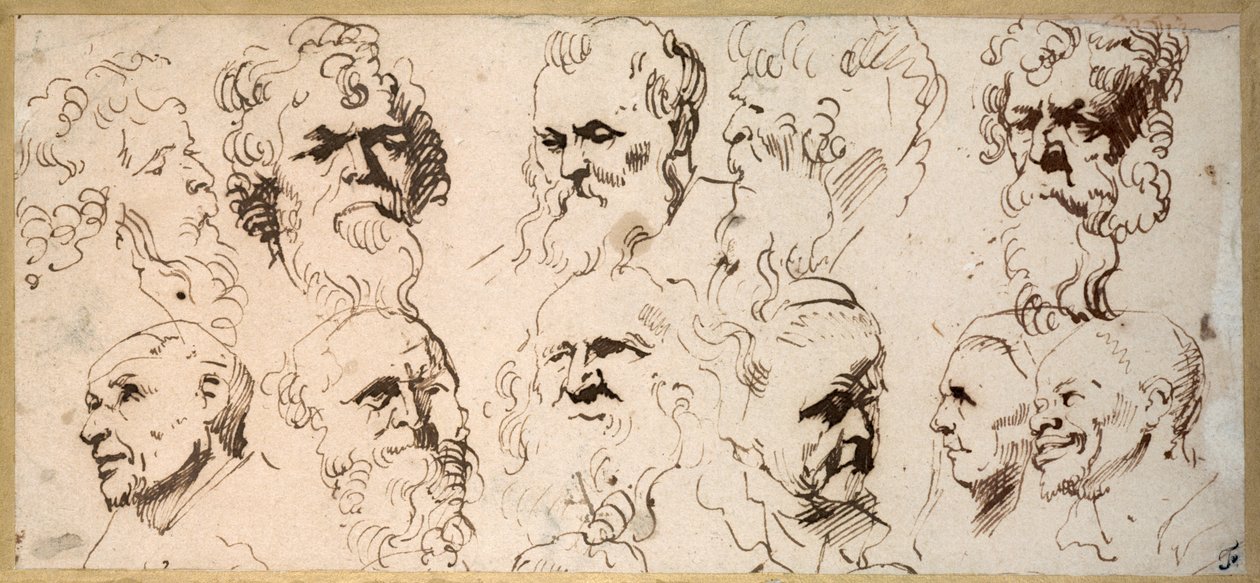 Onze études de têtes - Anthony van Dyck