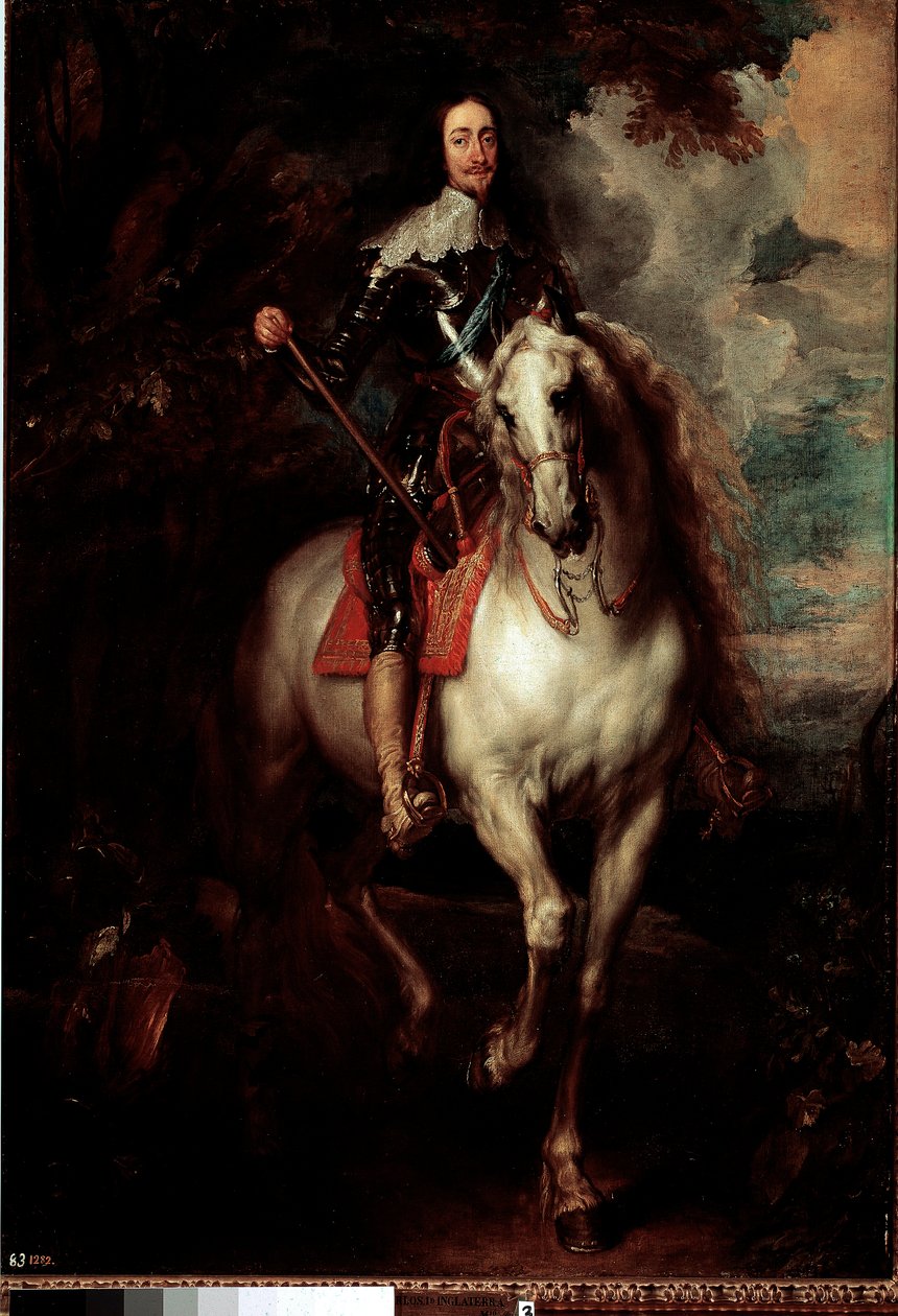 Portrait équestre de Charles Ier Stuart (1600 - 1649), roi d