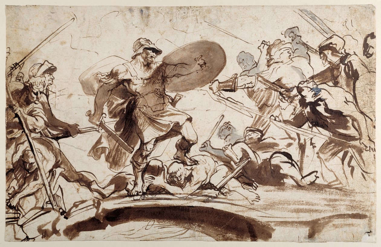 Horatius Coclès défendant le pont du Tibre - Anthony van Dyck