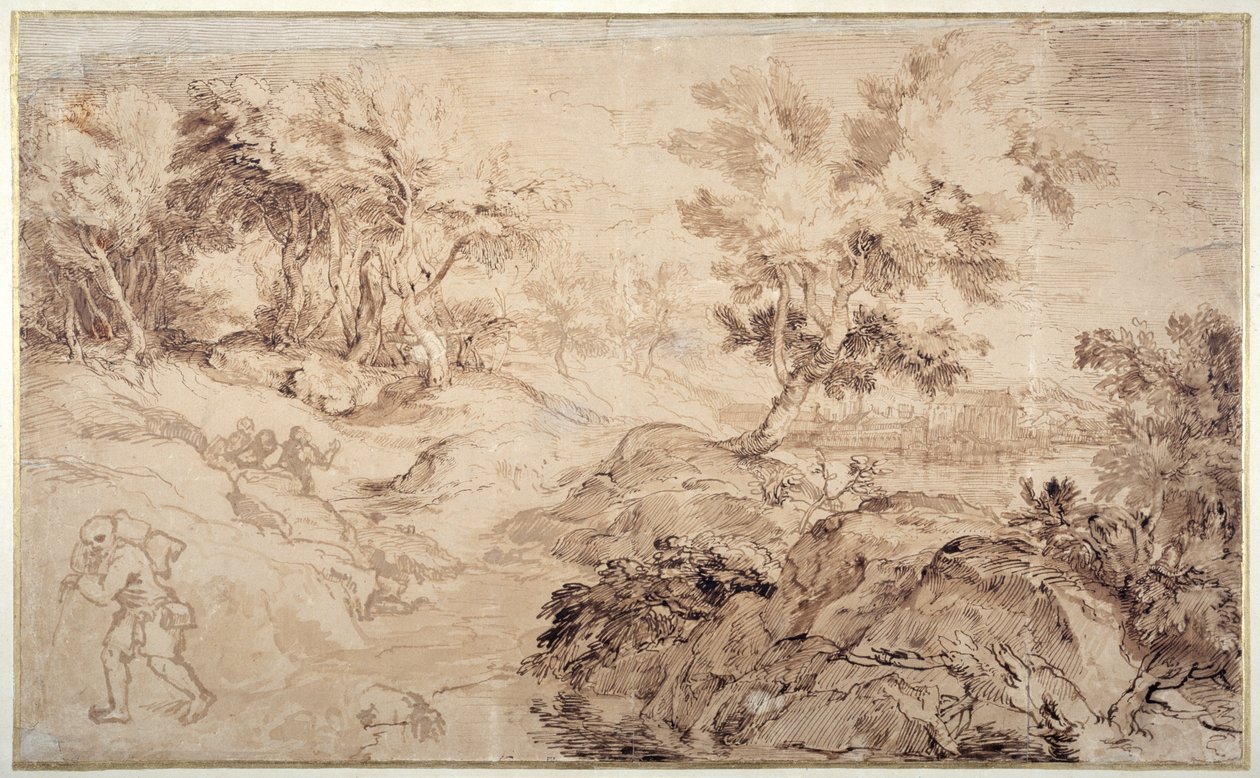 Paysage à la manière de Titien - Anthony van Dyck