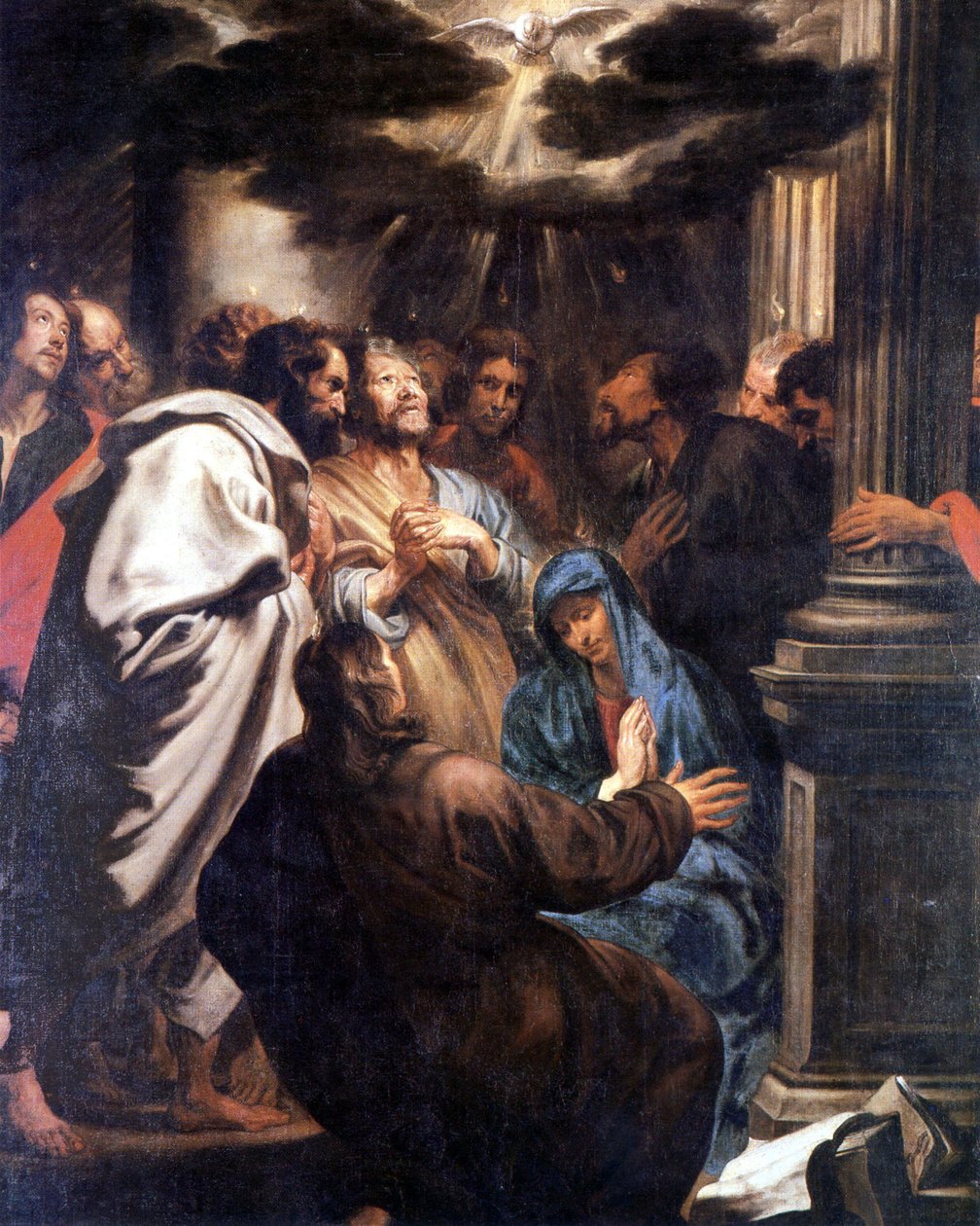 Pentecôte : le Saint-Esprit descend sur Marie et les apôtres - Anthony van Dyck