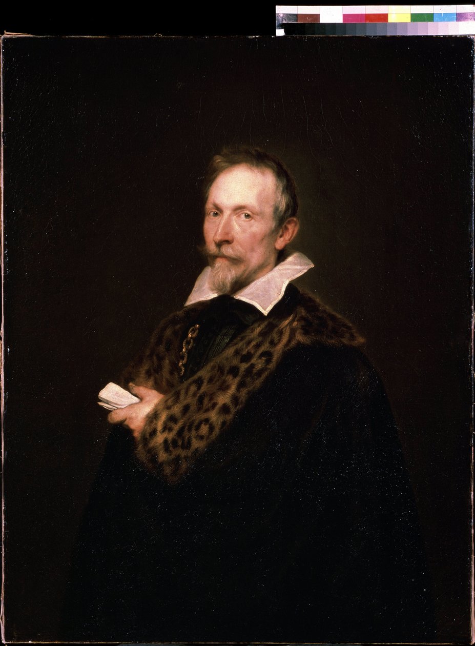 Portrait du diplomate et intellectuel Jan Van der Wouver (Waverius) - Anthony van Dyck