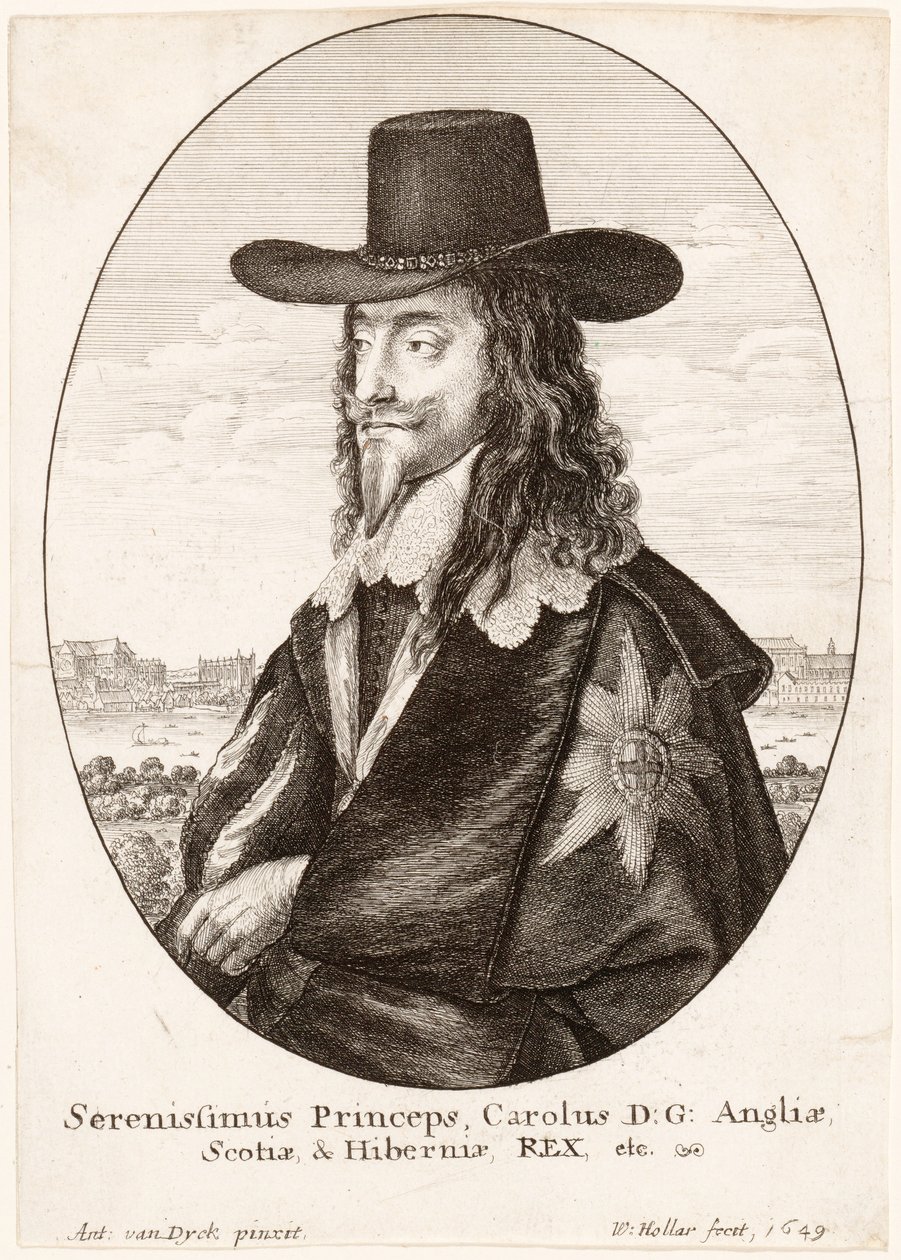 Portrait de Charles Ier, pub. 1649 - Anthony van Dyck