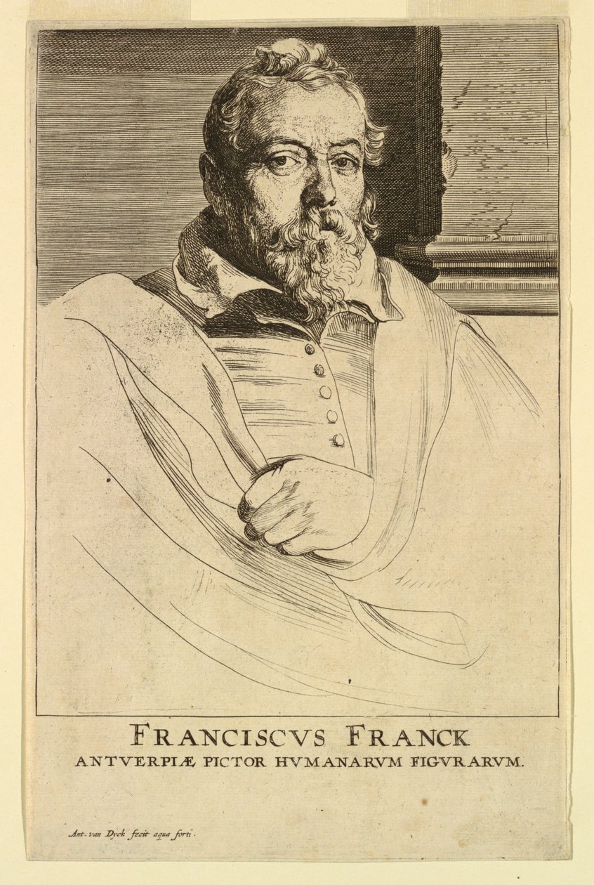 Portrait de Frans Francken, de l'Icones Principum Virorum