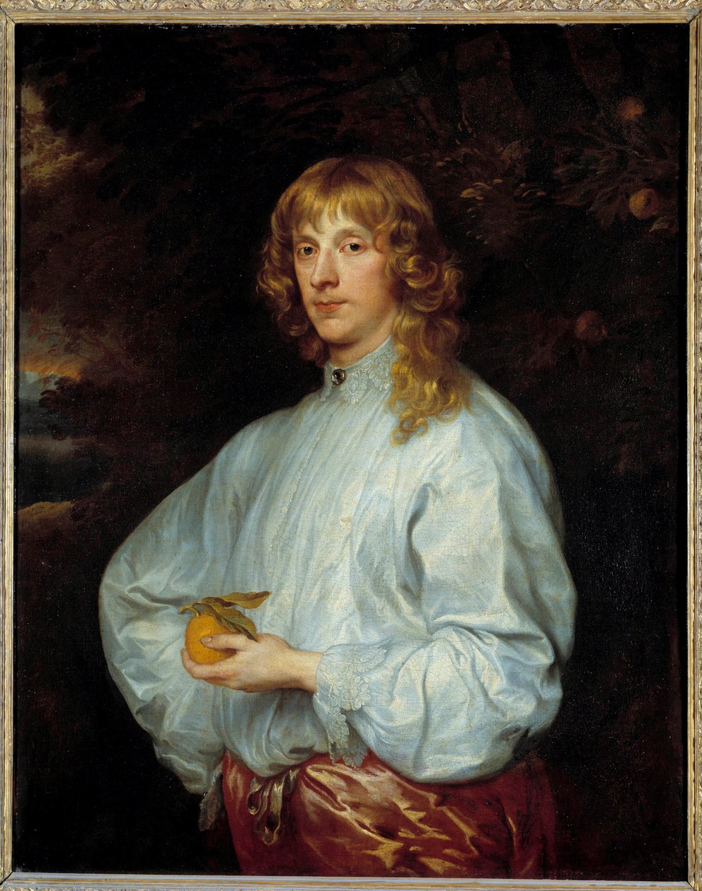 Portrait de James Stuart, duc de Lennox puis de Richmond (1612-1655) tenant la pomme d
