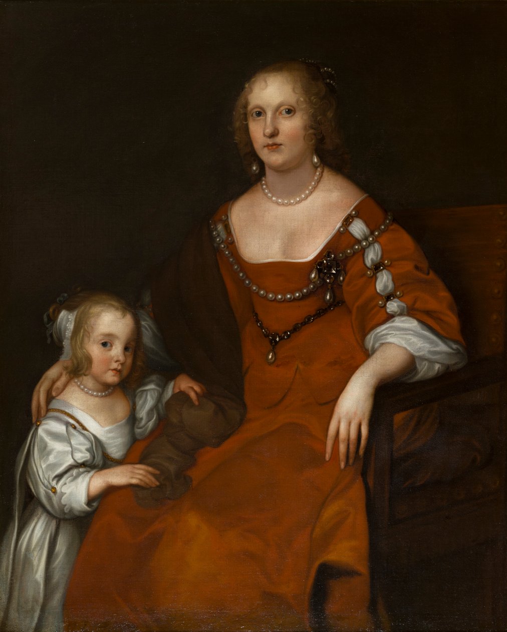 Portrait de Margaret Howard, comtesse de Carlisle (1618-1664) et Lady Diana Russell, devenue Lady Allington (1652-1701) - Anthony van Dyck