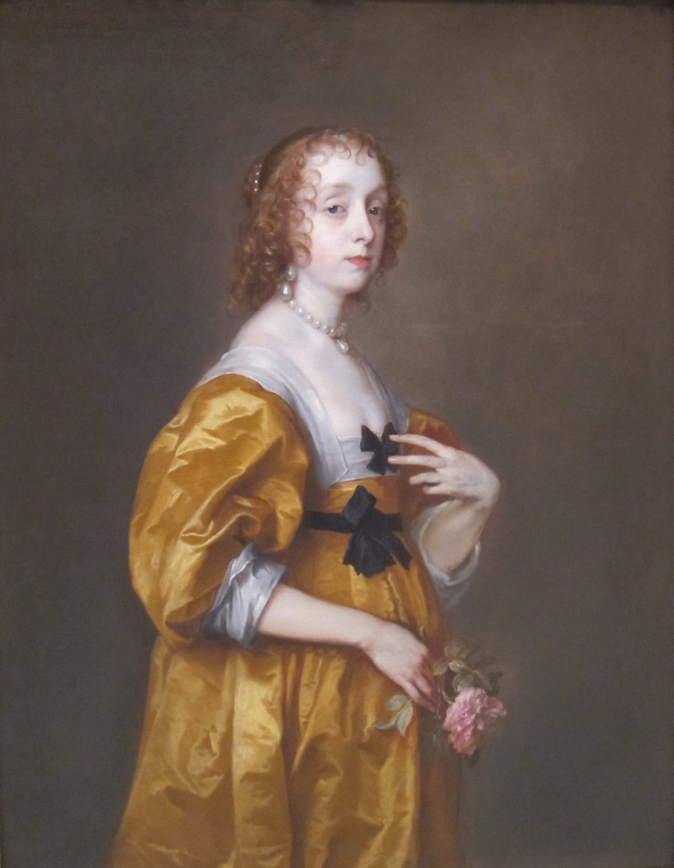Portrait de Mary Stewart, duchesse de Richmond et duchesse de Lennox (1622-1685), anciennement Lady Mary Villiers - Anthony van Dyck