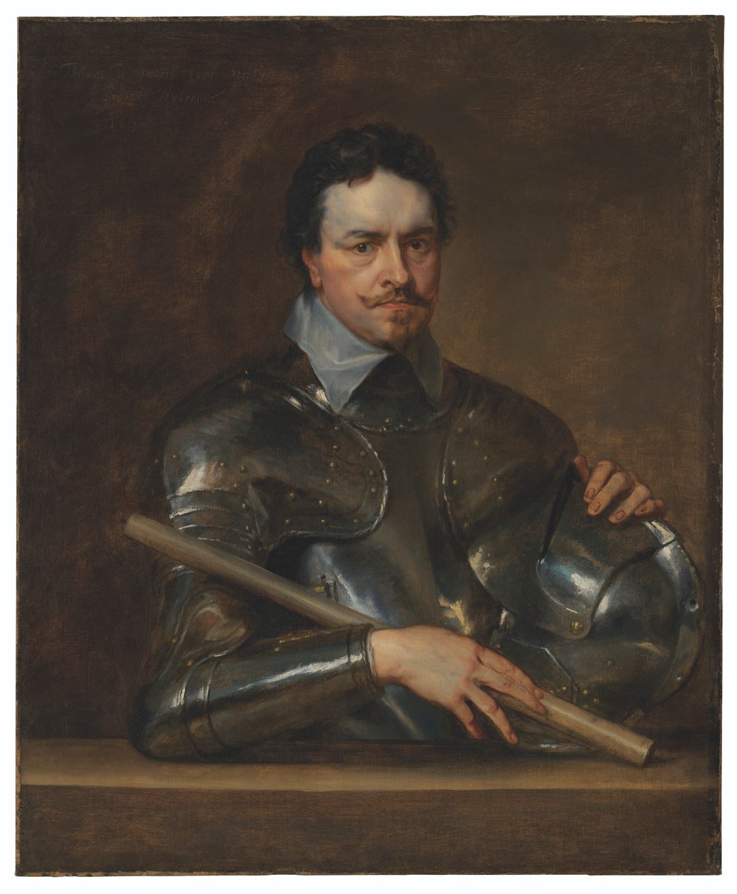Portrait de Thomas Wentworth, 1er comte de Strafford (1593-1641), en demi-longueur, en armure - Anthony van Dyck