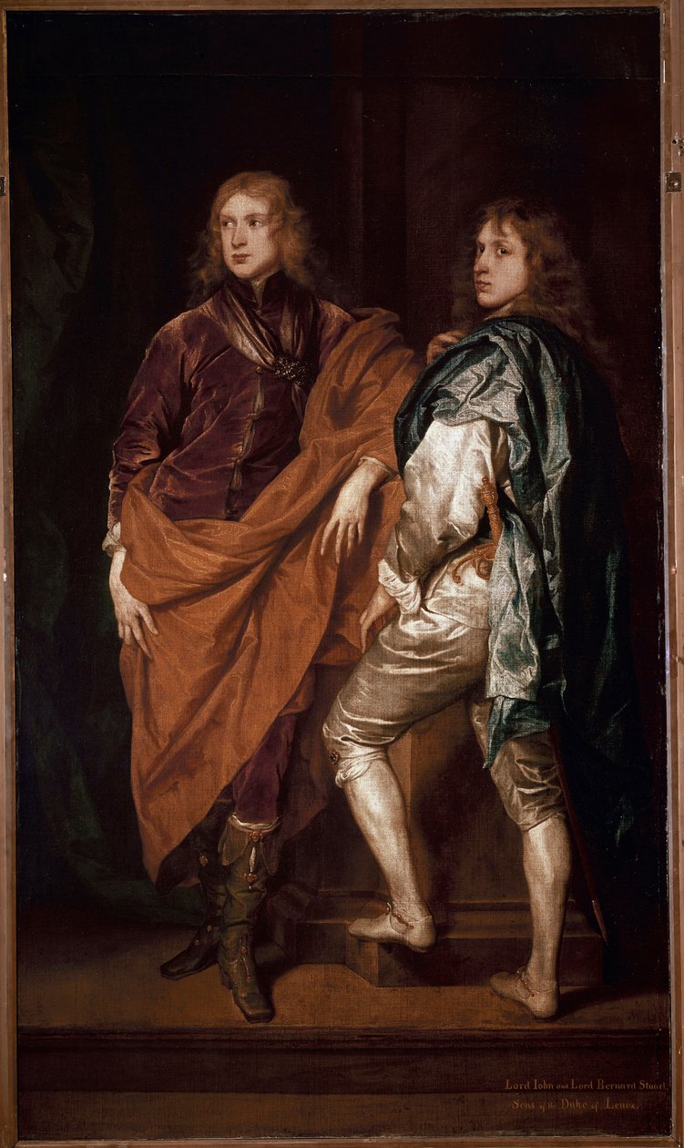 Portrait de deux gentlemen anglais, École d