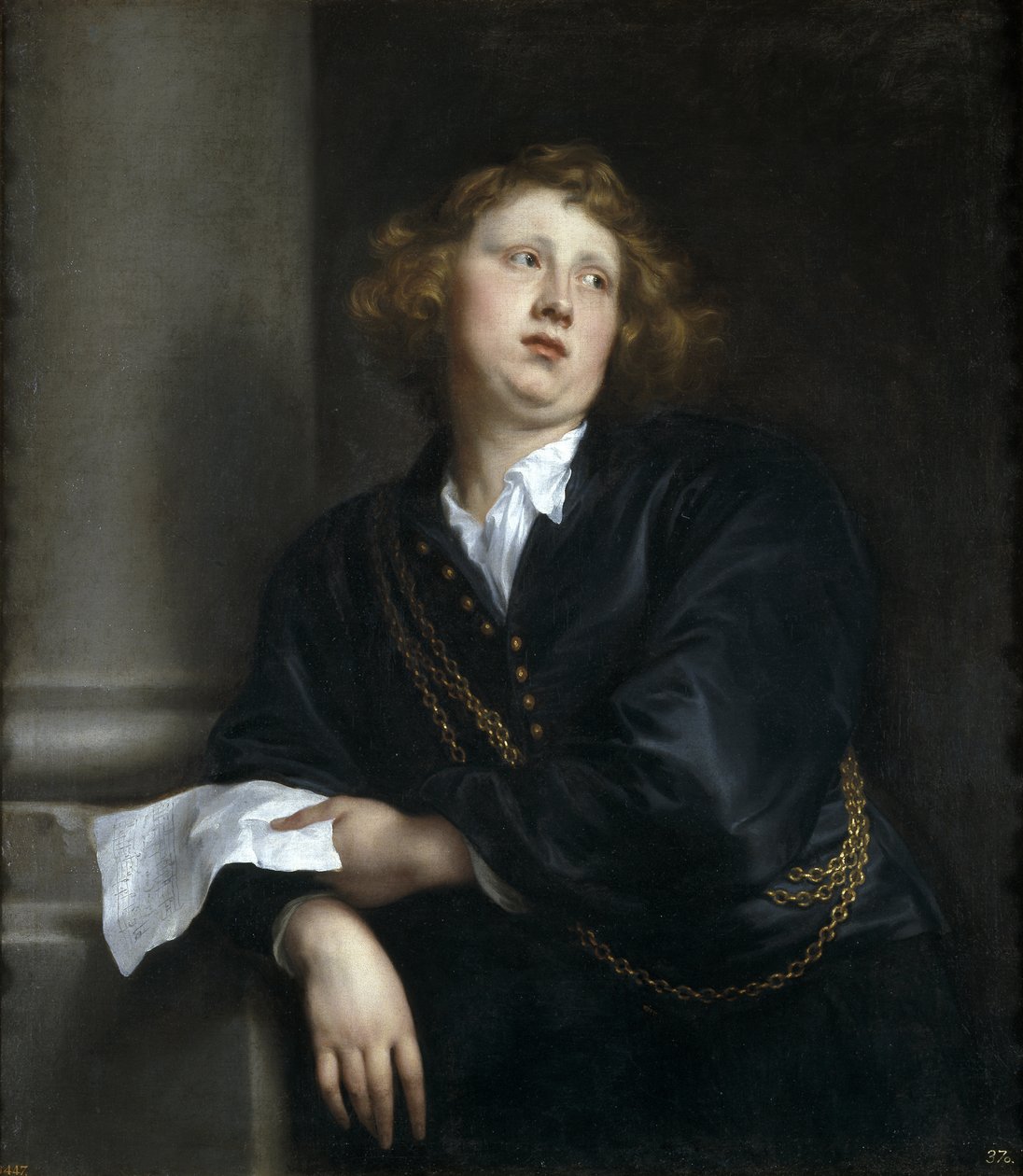 Portrait du compositeur et organiste Henricus Liberti 1610-1669 - Anthony van Dyck