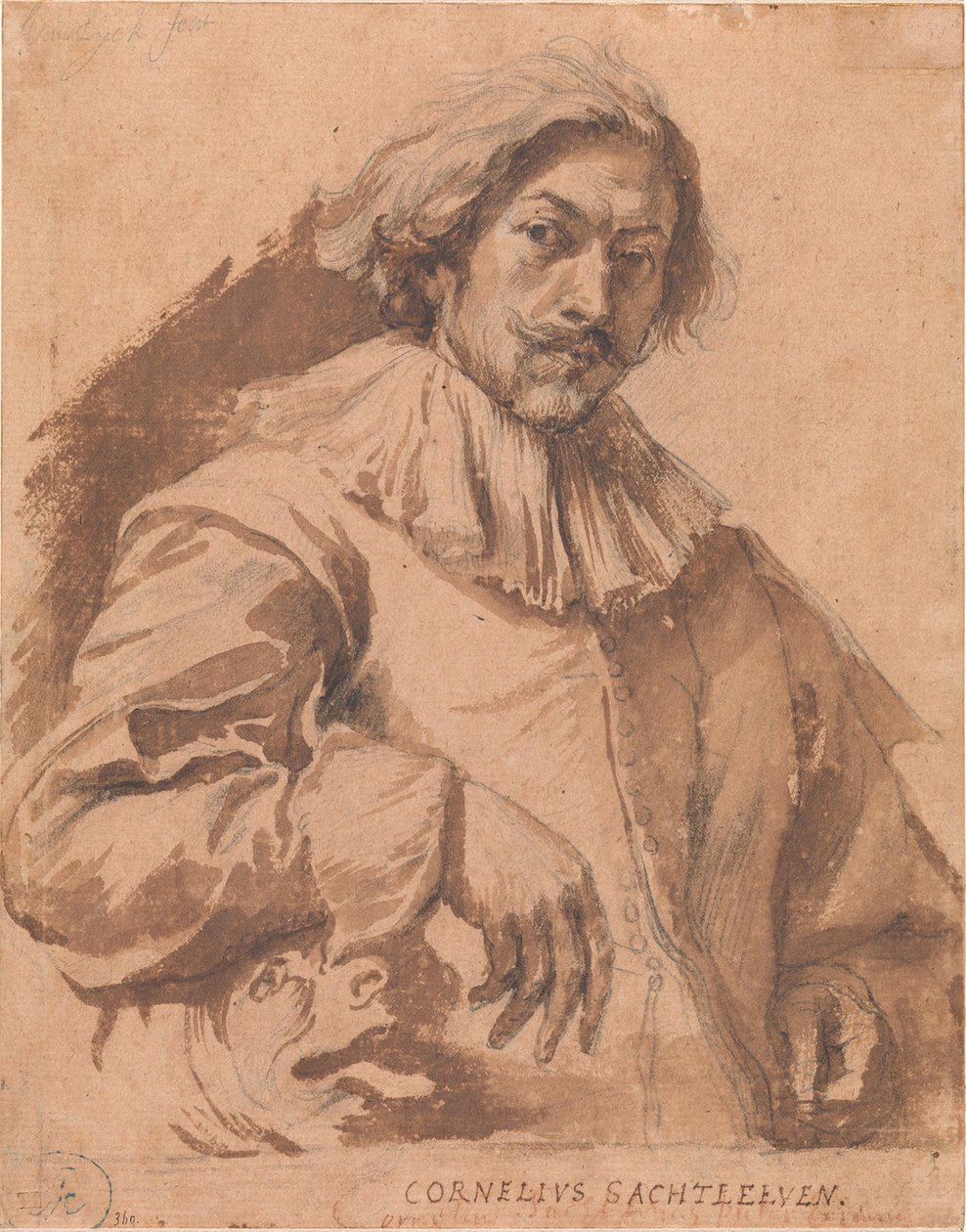 Portrait de Cornelis Saftleven - Anthony van Dyck