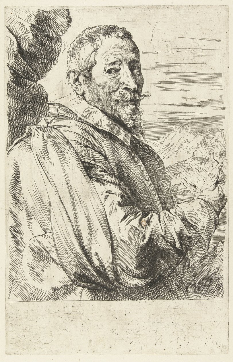 Portrait de Joos de Momper - Anthony van Dyck
