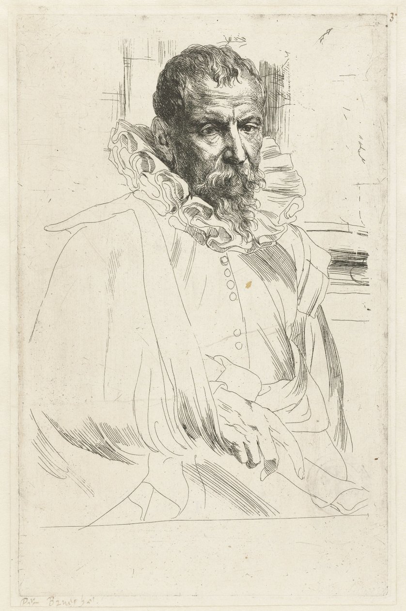 Portrait de Pieter Brueghel le Jeune - Anthony van Dyck