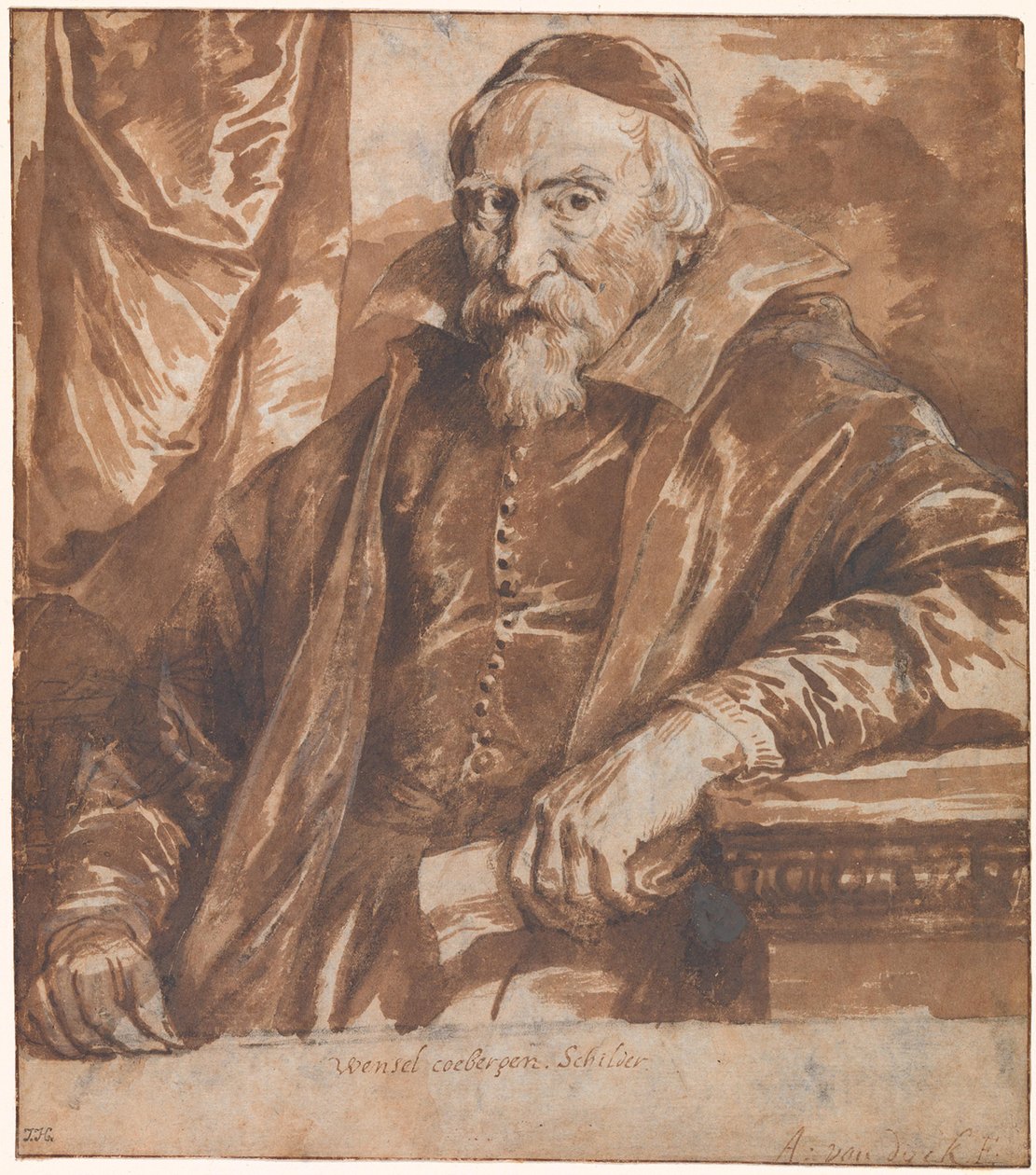 Portrait de Wenzel Coeberger (Coebergher) - Anthony van Dyck