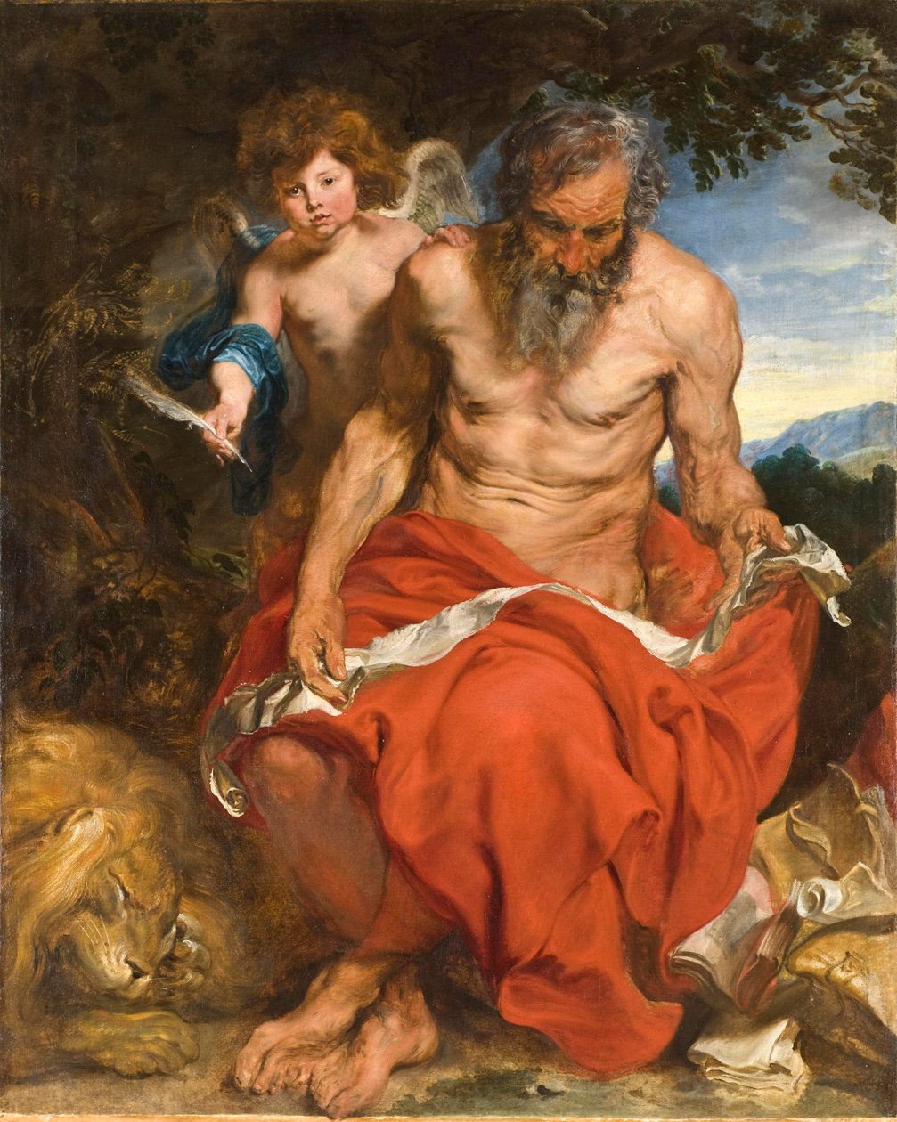 Saint Jérôme, vers 1620 (huile sur toile) - Anthony van Dyck