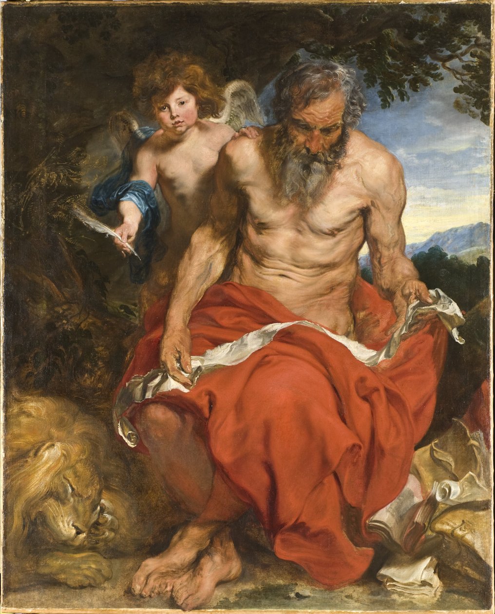 Saint Jérôme méditant dans le désert - Anthony van Dyck