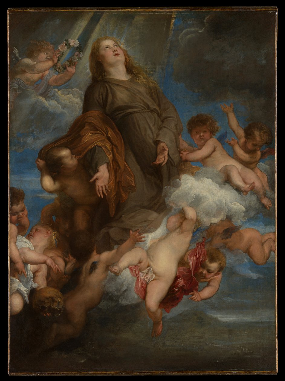 Sainte Rosalie, qui intercède en faveur des victimes de la peste à Palerme - Anthony van Dyck
