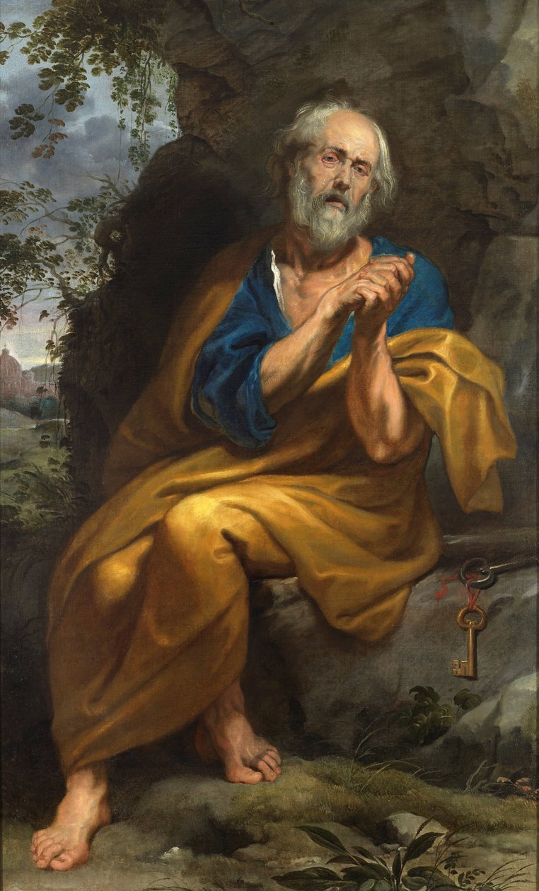 Le saint Pierre pénitent - Anthony van Dyck