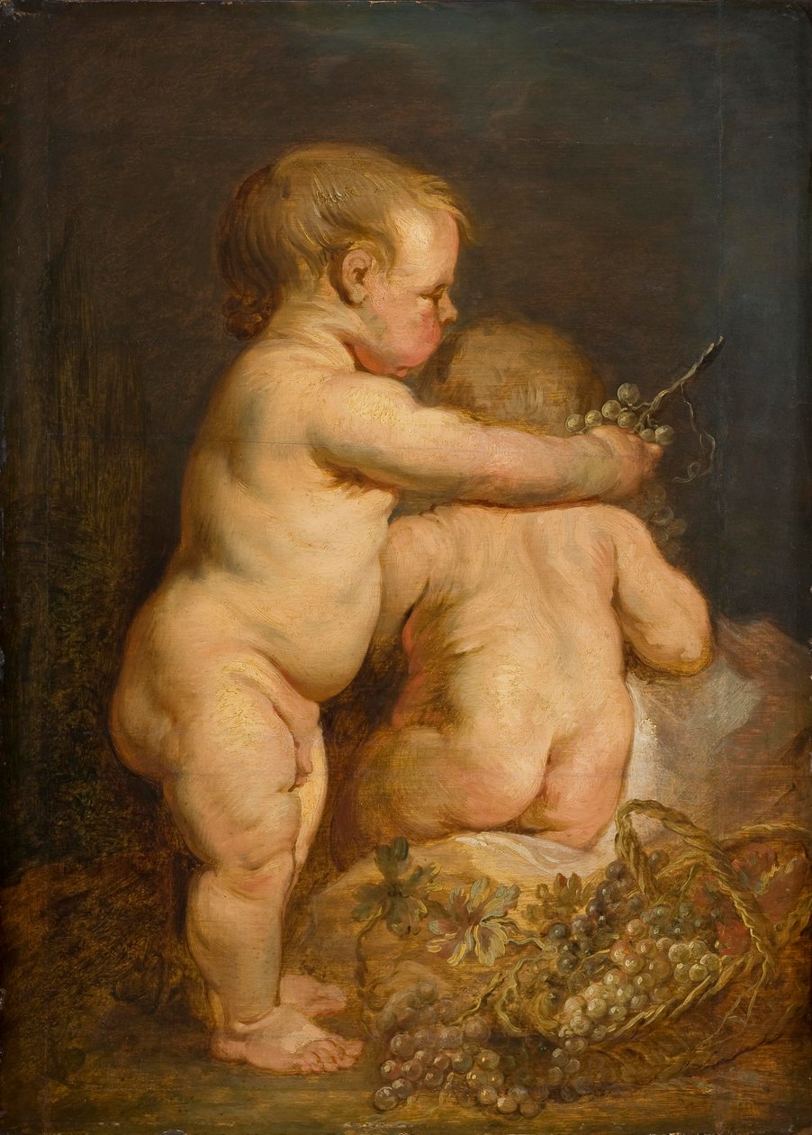 Deux enfants nus avec des raisins, vers 1630-40 - Anthony van Dyck