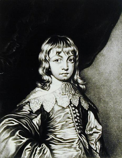 Portrait de George, duc de Buckingham (1592-1628) gravé par Robert Dunkarton (1744-c.1817) de Illustrious Characters in British History - Anthony van after Dyck