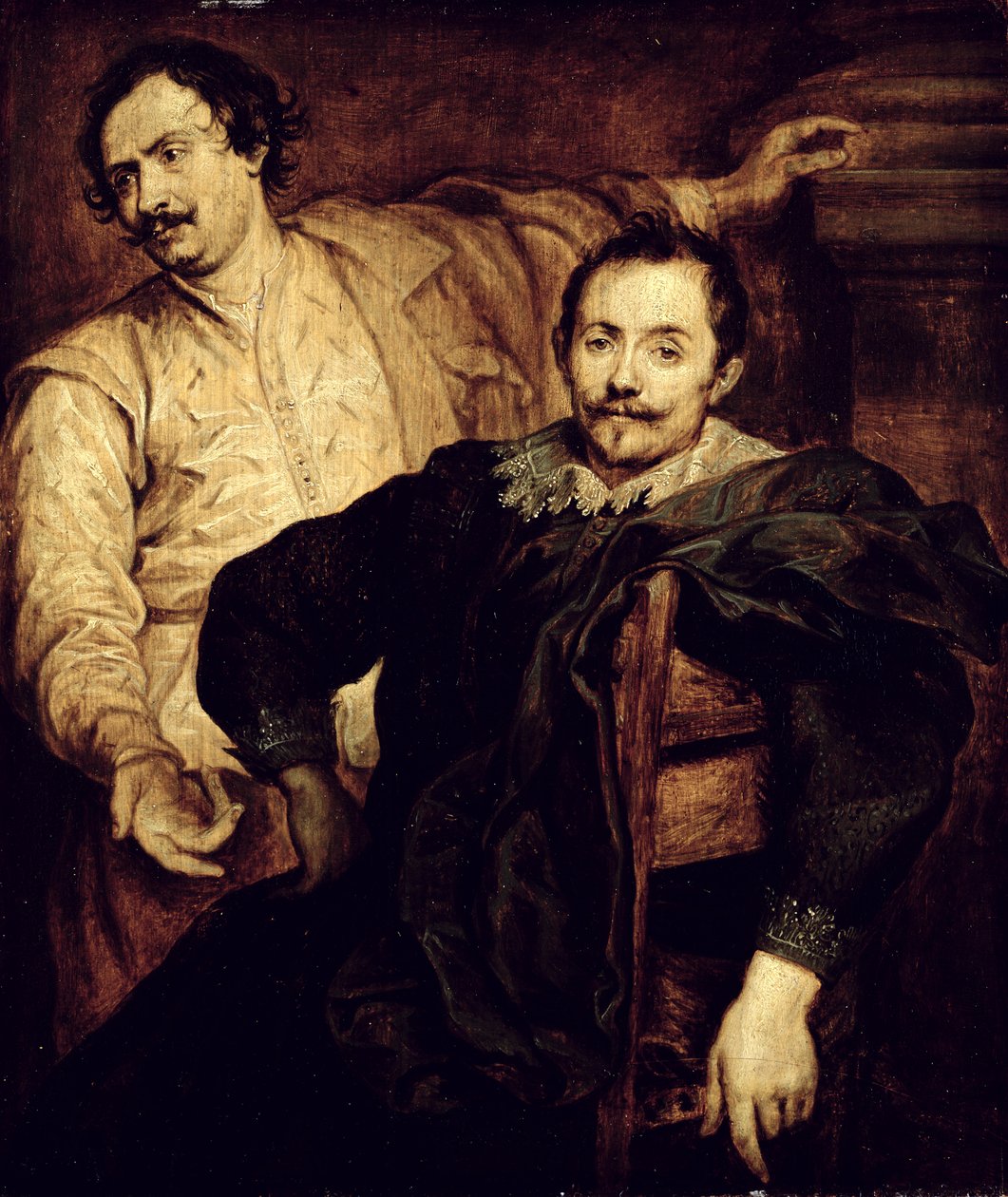 Double portrait des frères de Wael Lucas et Cornelis - Anthony van studio of Dyck
