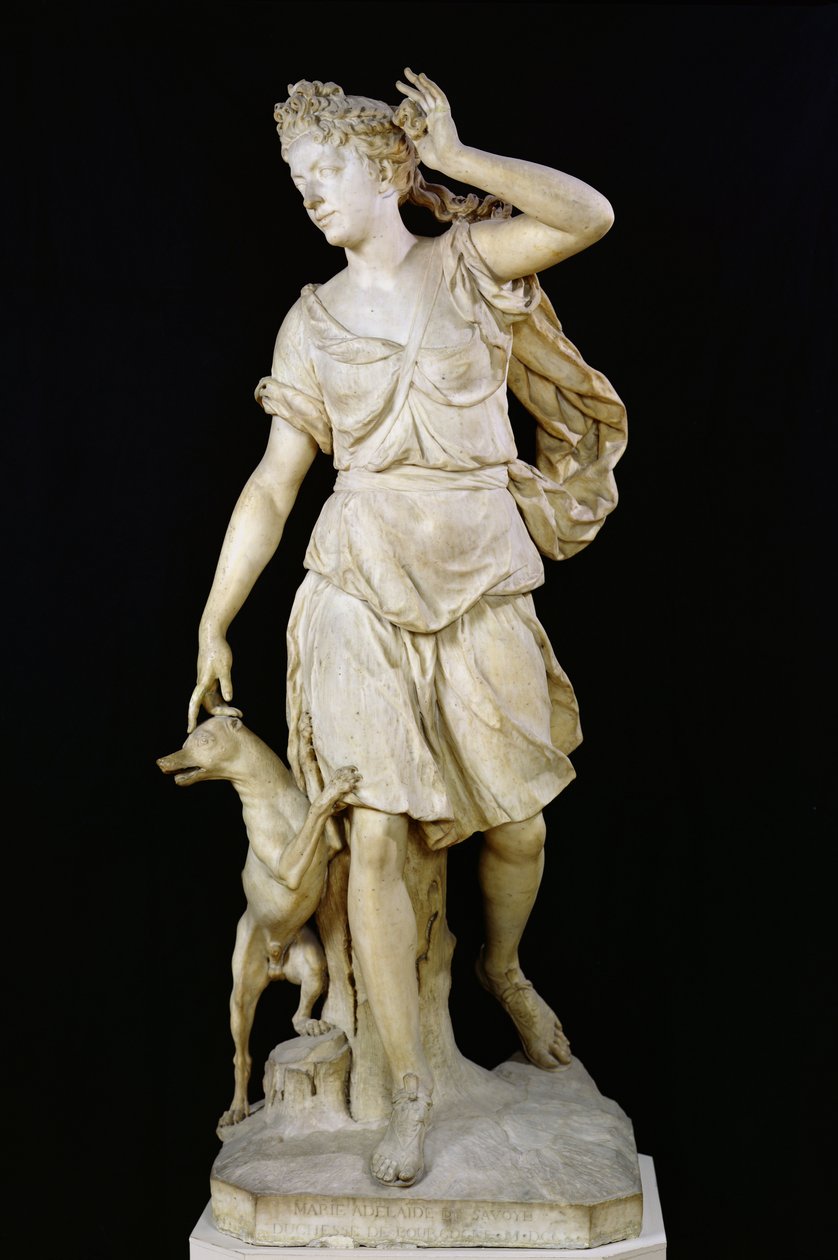 Marie Adélaïde de Savoie (1685-1712) duchesse de Bourgogne, en Diane chasseresse, 1709 - Antoine Coysevox