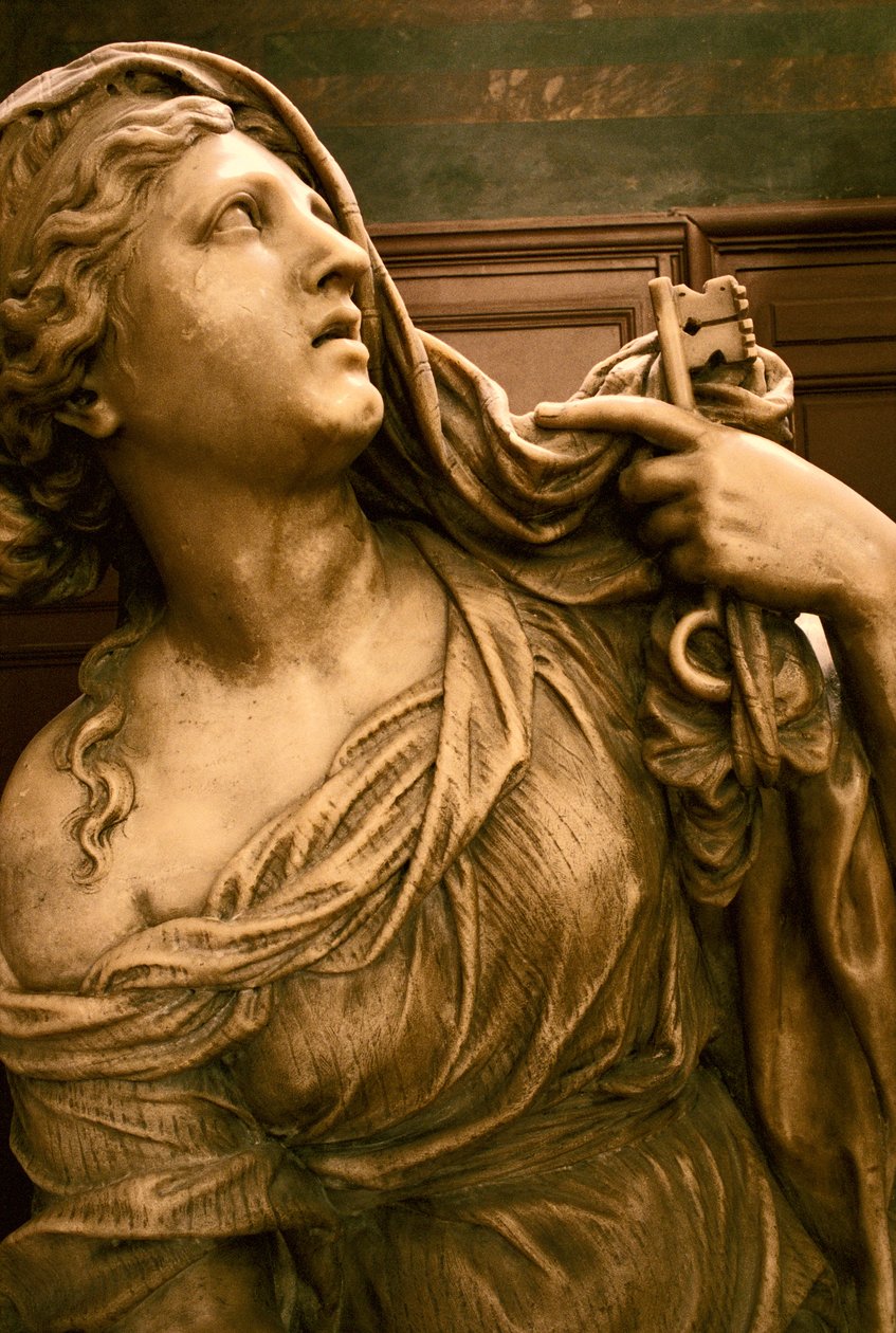 Tombeau de Jean-Baptiste Colbert de Torcy (détail de la figure allégorique de la Fidélité) - Antoine Coysevox