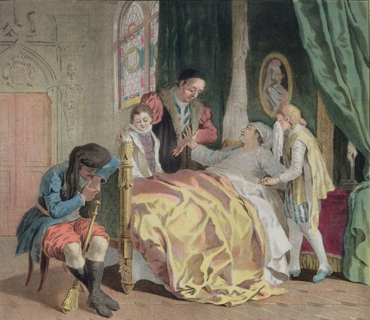Jean V, duc de Bretagne (1389-1442), chargeant Olivier Clisson de la garde de ses enfants, 1788 - Antoine Louis Francois Sergent Marceau
