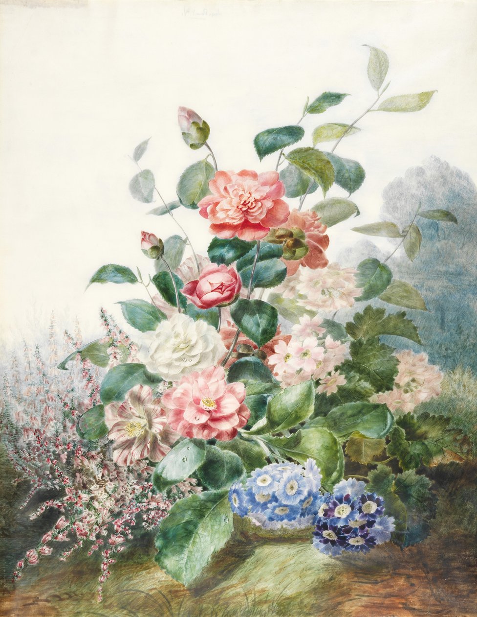Diverses fleurs poussant dans un cadre paysager - Antoine Pascal