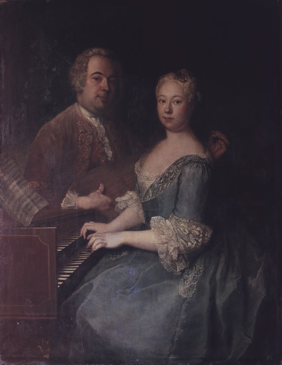 Karl-Heinrich Graun et sa femme Anna-Louise, c.1735 - Antoine Pesne