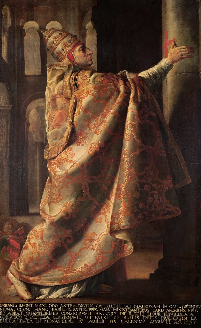 Le Pape Urbain II (c.1035-99) consacrant l