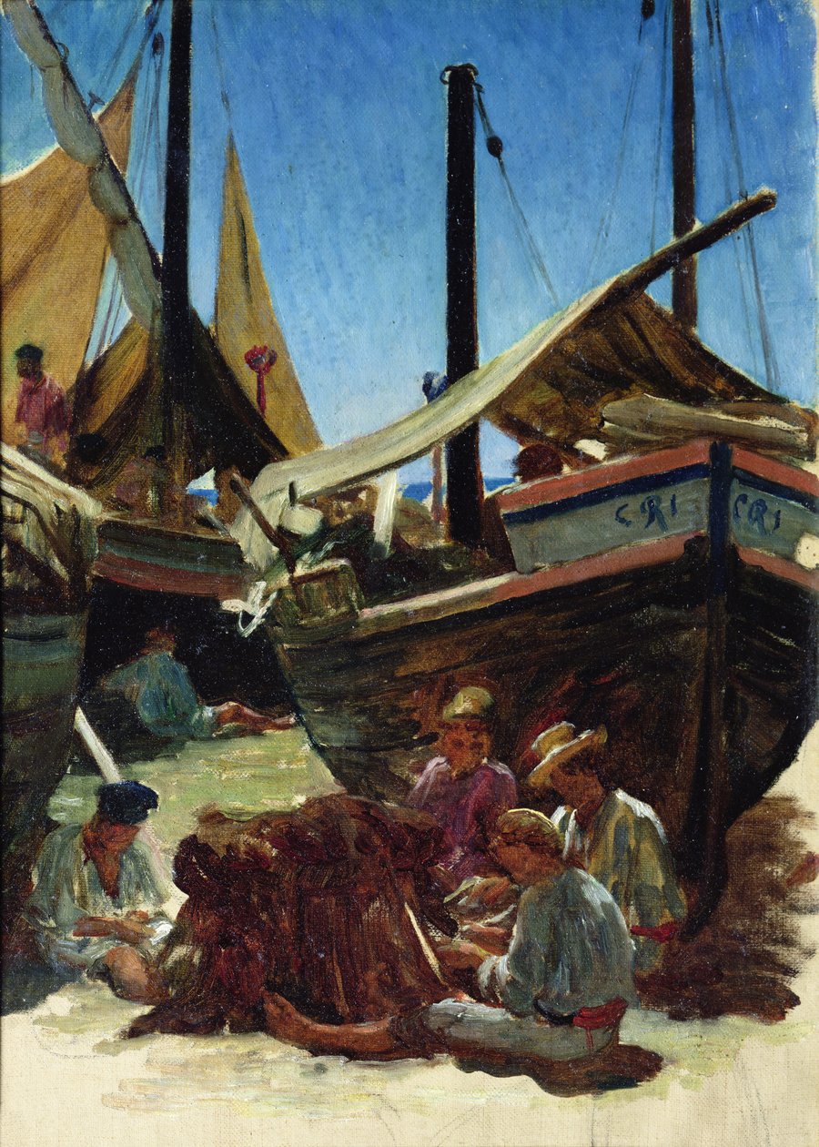 Anzio, le port - Antoine Auguste Ernest Herbert or Hebert