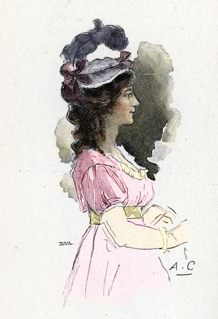 Portrait de Joséphine de Beauharnais (1763-1814). Dessin d