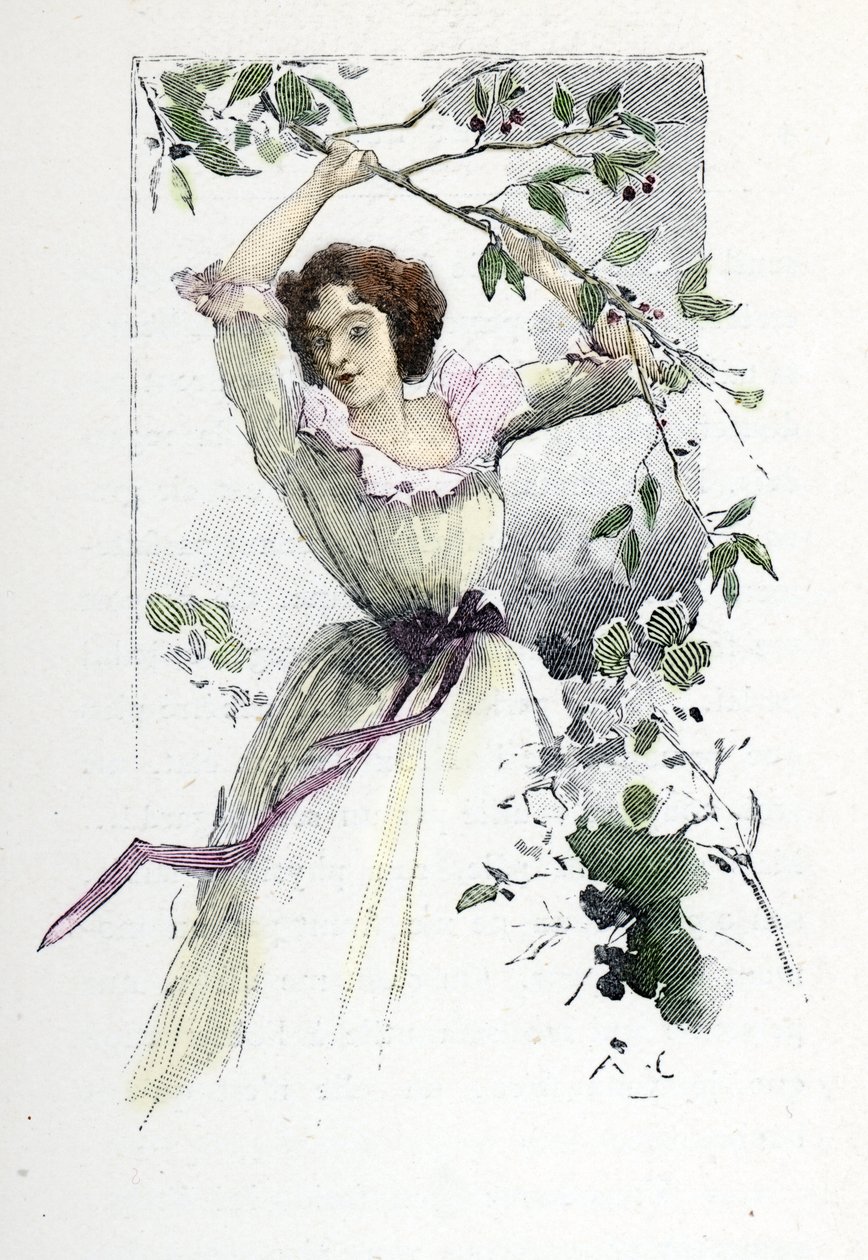 Portrait de la jeune Caroline de Colombier, vers 1785 (gravure) - Antoine Calbet