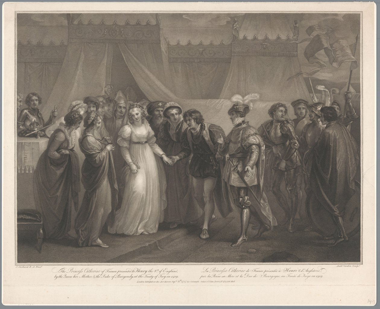 Catherine de Valois et le roi Henri V d