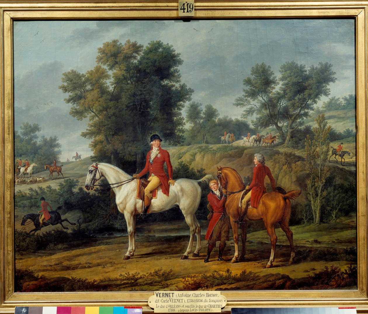 Départ pour la chasse Le duc Louis Philippe II Joseph d