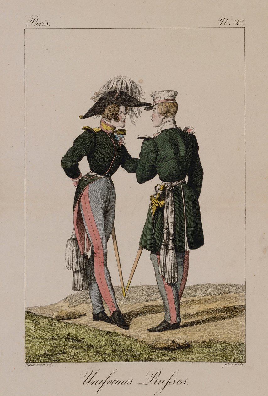 Uniformes russes - Antoine Charles Horace Vernet