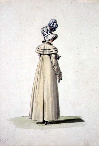 Femme élégante avec un bonnet, illustration de 