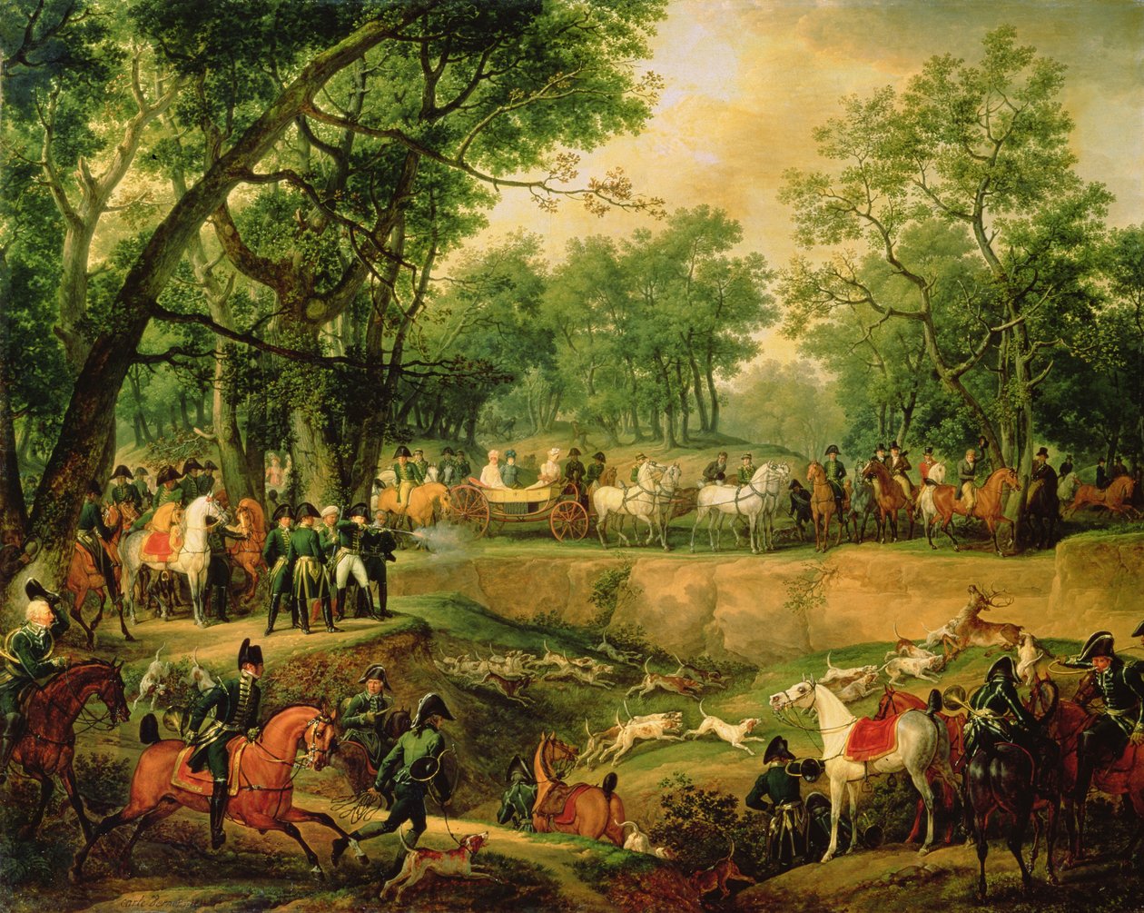 Napoléon à la chasse dans la forêt de Compiègne, 1811 - Antoine Charles Horace Vernet