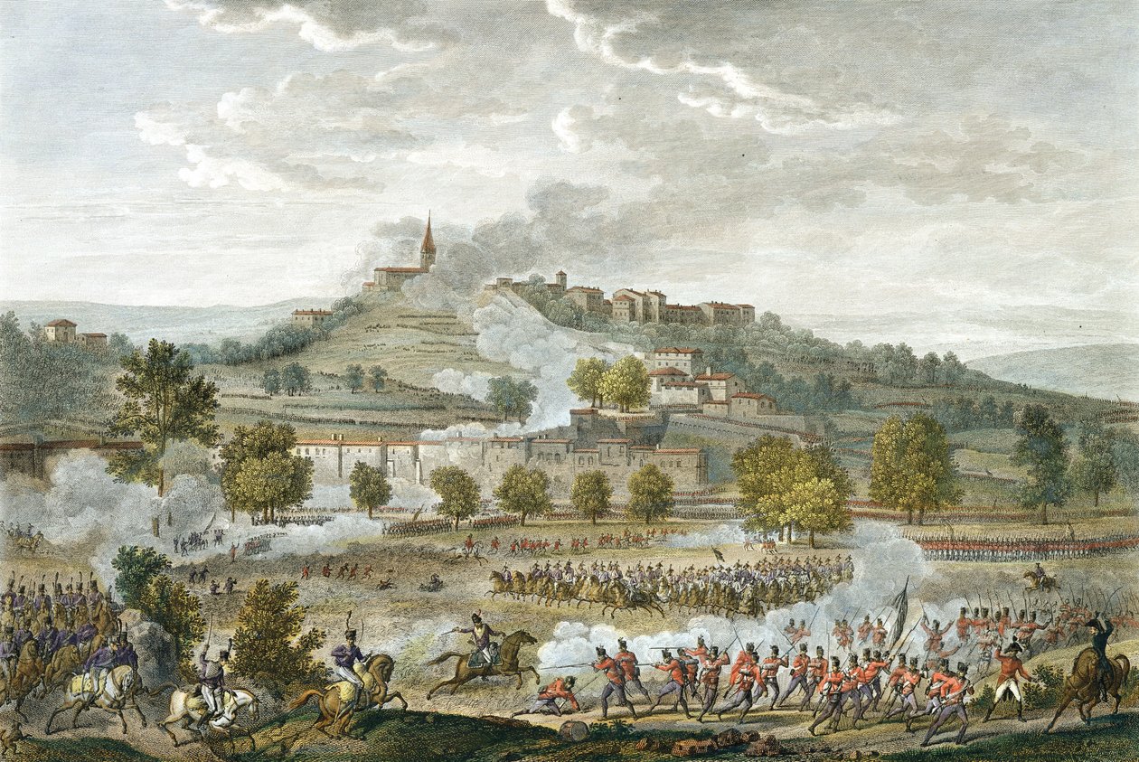 La bataille de Montebello et Casteggio, 20 Prairial, An 8 (9 juin 1800) gravée par Jean Duplessi-Bertaux (1747-1819) - Antoine Charles Horace Vernet