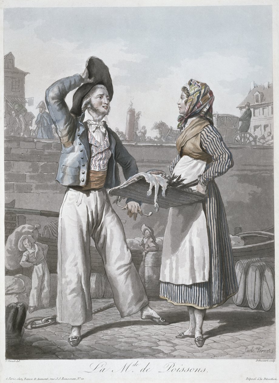 Le Vendeur de poissons - Antoine Charles Horace Vernet
