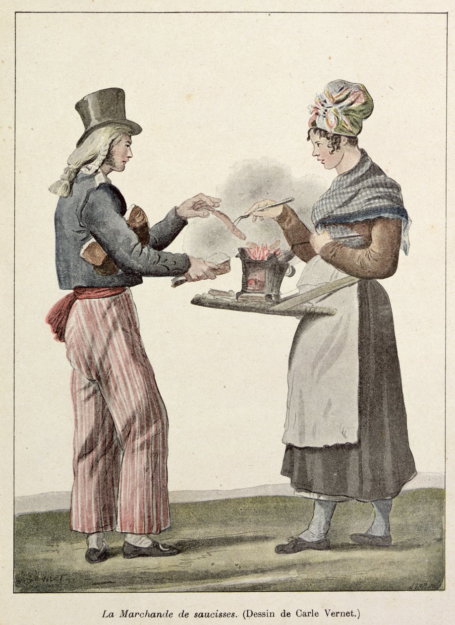Le Vendeur de saucisses - Antoine Charles Horace Vernet