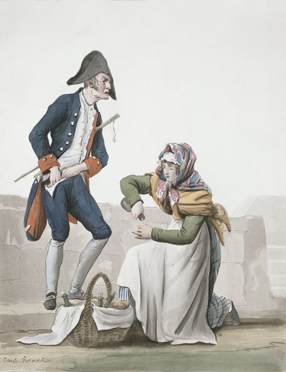 Le vendeur de brandy - Antoine Charles Horace Vernet