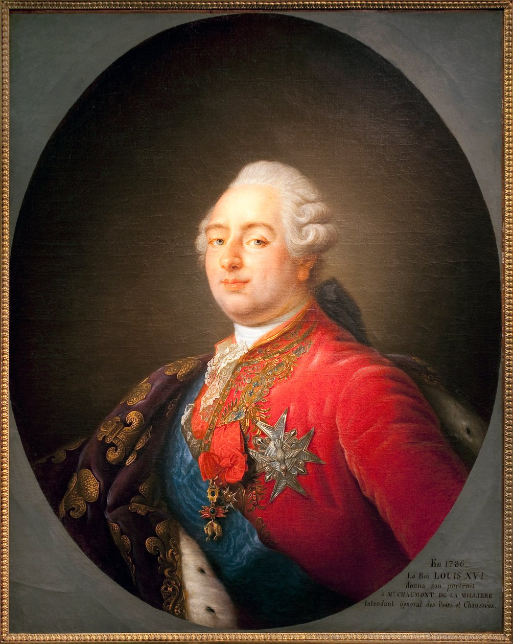 Portrait de Louis XVI (1754-1793), roi de France. Peinture de l