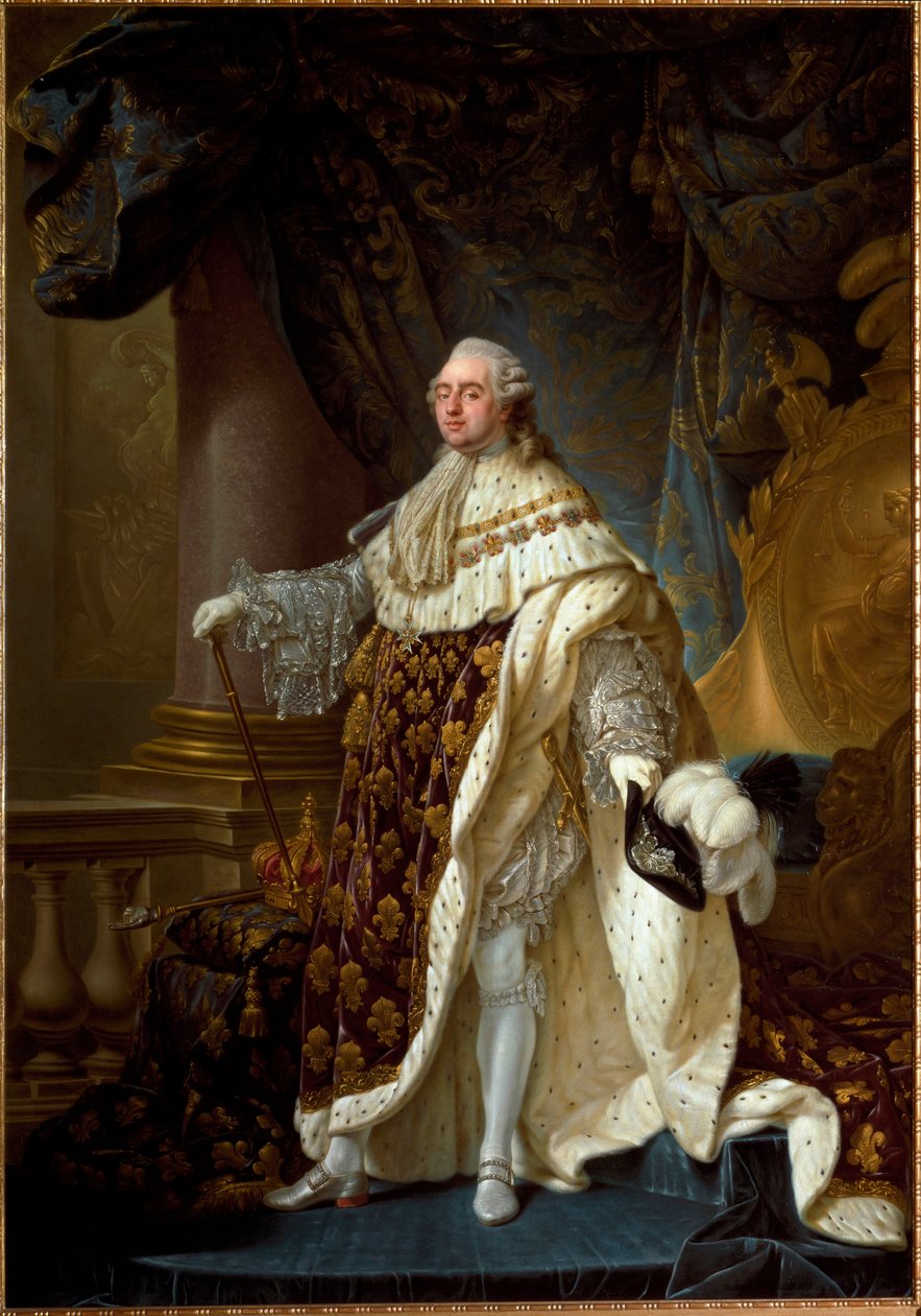 Portrait de Louis XVI en habit de couronnement, vers 1781 - Antoine François Callet
